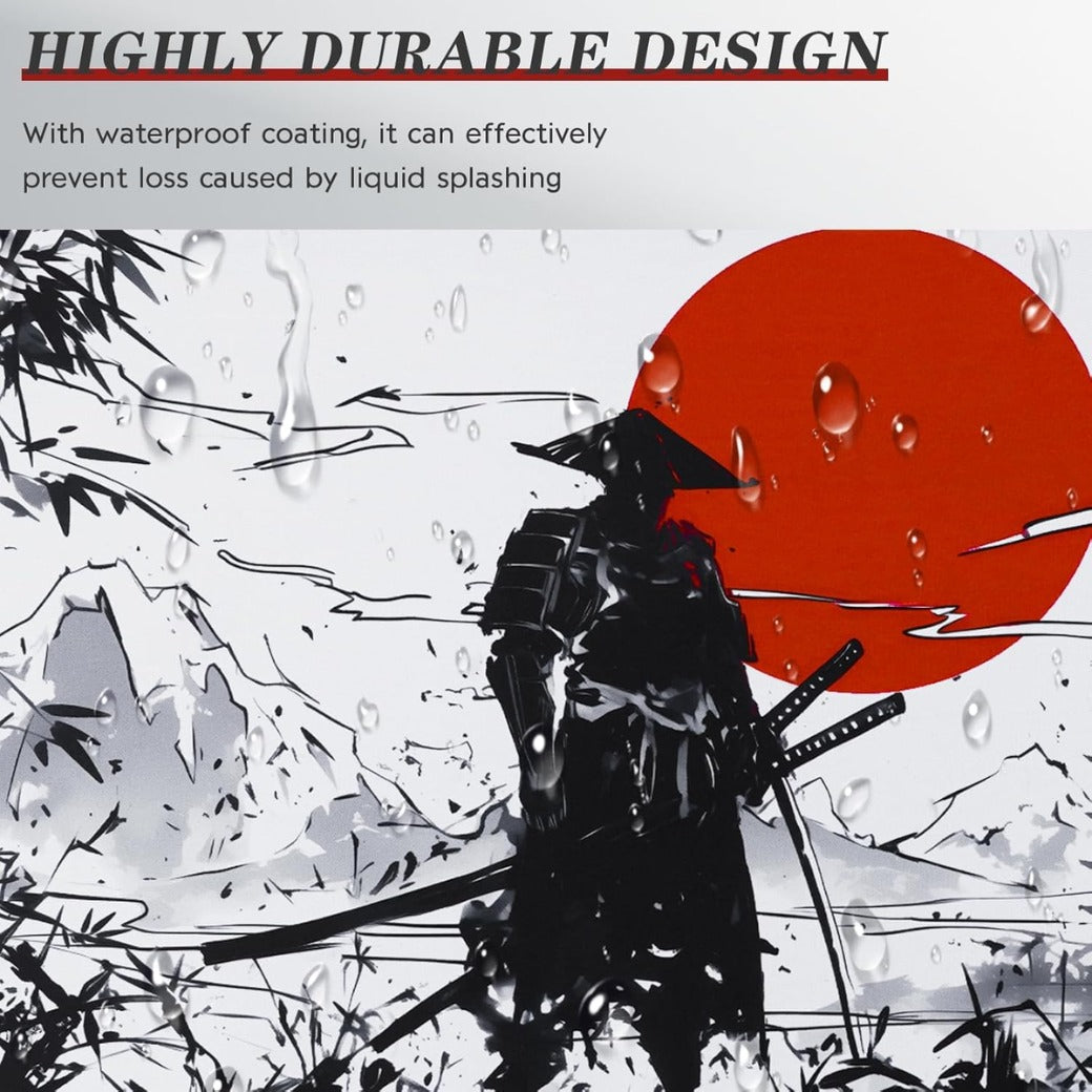 DESERO Large Gaming Mouse Pad (800 x 300 x 3 MM) XL Extended Desk Mat, Japanese Mouse Mat, Gaming Keyboard Mousepad, Big Desk Pad with Non-Slip Base and Stitched Edge for Office/Gaming.(B18)