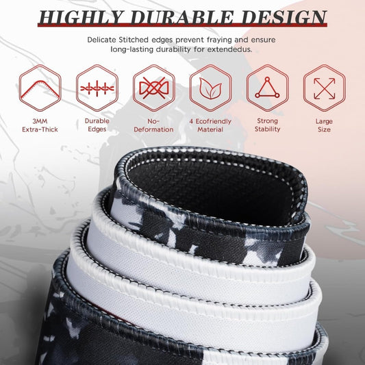 DESERO Large Gaming Mouse Pad (800 x 300 x 3 MM) XL Extended Desk Mat, Japanese Mouse Mat, Gaming Keyboard Mousepad, Big Desk Pad with Non-Slip Base and Stitched Edge for Office/Gaming.(B18)