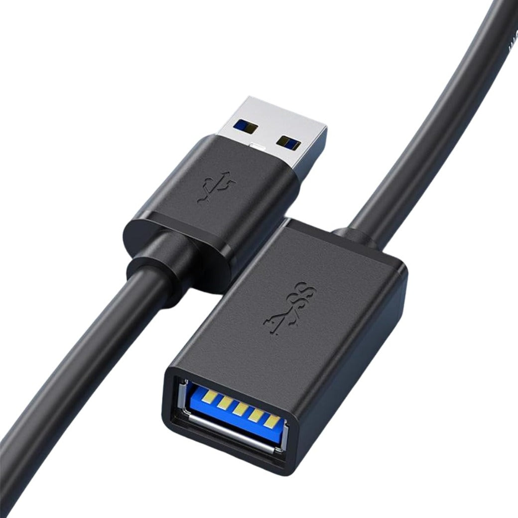 2M USB 3.0 Type A Male to Female, Usb Extension Lead,5Gbps High Speed Data Transfer,Compatible with USB Disk, Keyboard, Mouse,Hard Drive, Printer, Scanner (2M)