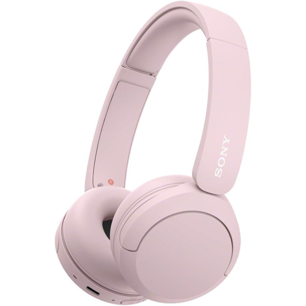 Sony WH-CH520 Wireless Bluetooth On-Ear Headphones, Sound, Lightweight Design, Up to 50hr Battery Life, Quick Charge, EQ, Clear Call Quality, iOS & Android - Pink