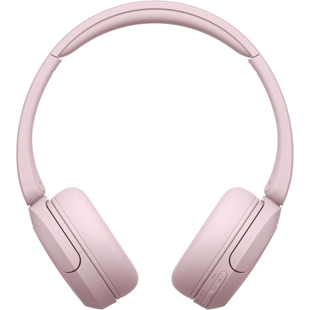 Sony WH-CH520 Wireless Bluetooth On-Ear Headphones, Sound, Lightweight Design, Up to 50hr Battery Life, Quick Charge, EQ, Clear Call Quality, iOS & Android - Pink