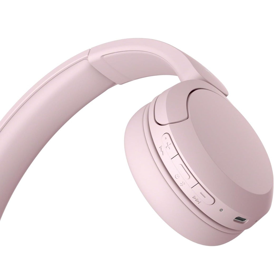 Sony WH-CH520 Wireless Bluetooth On-Ear Headphones, Sound, Lightweight Design, Up to 50hr Battery Life, Quick Charge, EQ, Clear Call Quality, iOS & Android - Pink