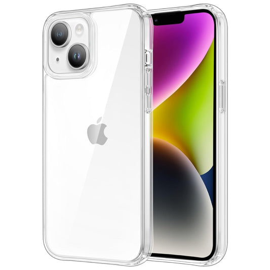 iCatchy for iPhone 14 Case/iPhone 13 Case 6.1-Inch, Shockproof Bumper Phone Cover, Anti-Yellowing Clear Back Compatible with iPhone 14/13 (Clear)