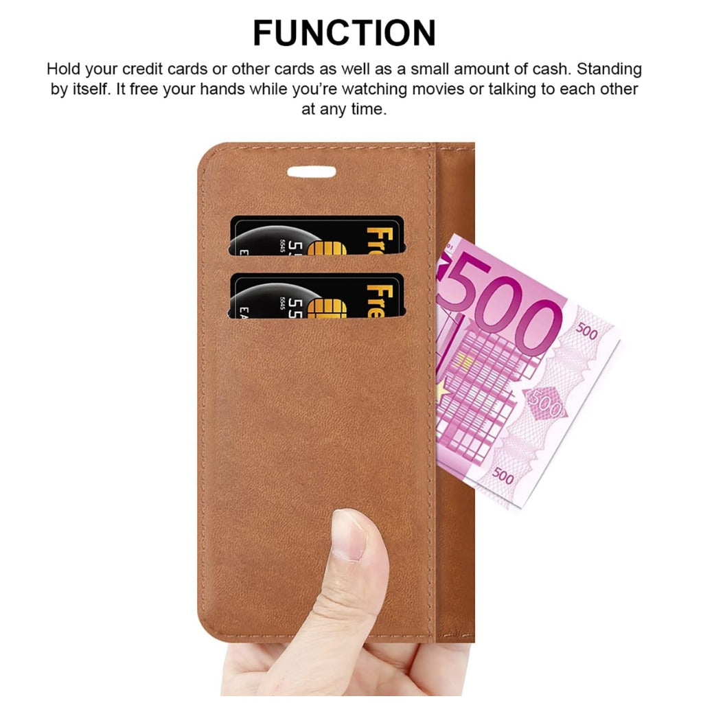 Samsung Galaxy A14 5G / A14 4G Case Leather Wallet Book Flip Folio Stand View Cover with Card Slots and Kickstand for Samsung Galaxy A14 Phone Cover (Black)