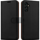 Samsung Galaxy A14 5G / A14 4G Case Leather Wallet Book Flip Folio Stand View Cover with Card Slots and Kickstand for Samsung Galaxy A14 Phone Cover (Black)