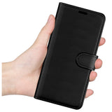 Samsung Galaxy A14 5G / A14 4G Case Leather Wallet Book Flip Folio Stand View Cover with Card Slots and Kickstand for Samsung Galaxy A14 Phone Cover (Black)