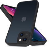 for iPhone 13 Case 6.1-Inch, Matte Shockproof Bumper Phone Cover, Military-Grade Protection Ultra Slim 360°Full Body Frosted Translucent Back Phone case for iPhone 13(Black