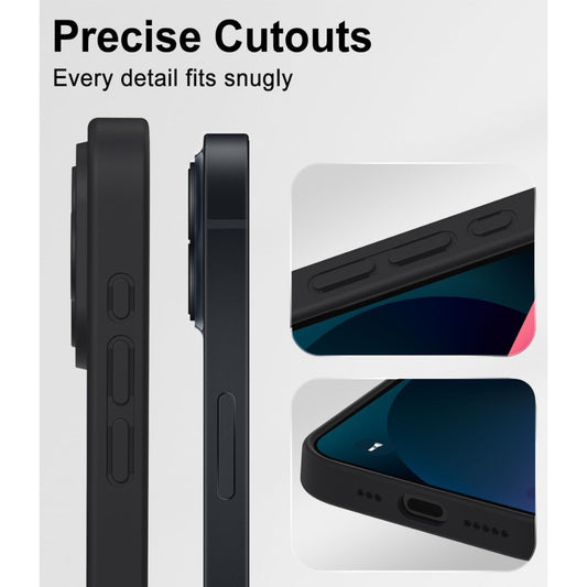 for iPhone 13 Case 6.1-Inch, Matte Shockproof Bumper Phone Cover, Military-Grade Protection Ultra Slim 360°Full Body Frosted Translucent Back Phone case for iPhone 13(Black