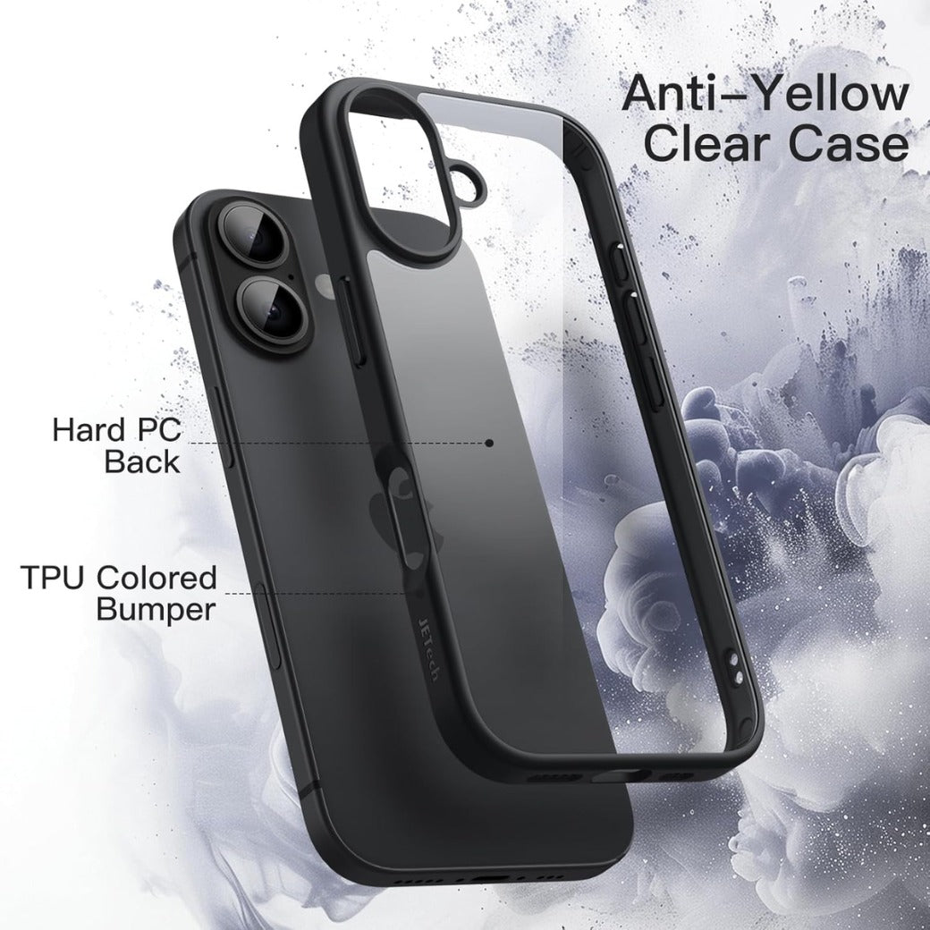 JETech Case for iPhone 17 6.3-Inch, Shockproof Phone Bumper Cover, Solid Color Matte TPU Frame