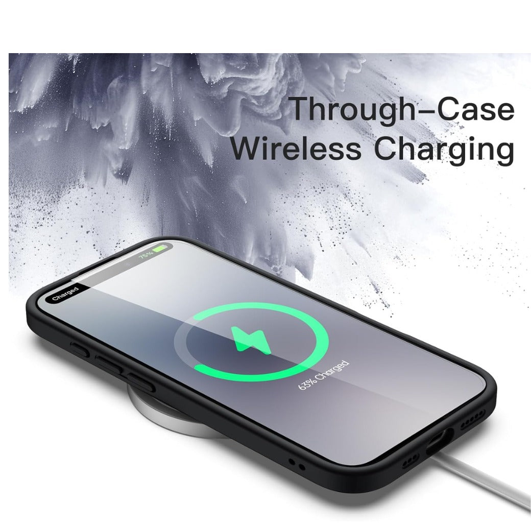 JETech Case for iPhone 17 6.3-Inch, Shockproof Phone Bumper Cover, Solid Color Matte TPU Frame