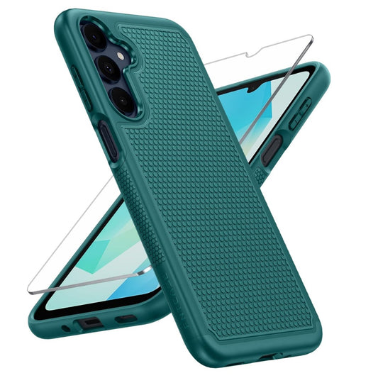 FNTCASE for Samsung A17/A16 Phone Case: Dual Layer Protective Heavy Duty Cell Galaxy Cover with Non Slip Textured Back