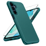 FNTCASE for Samsung A17/A16 Phone Case: Dual Layer Protective Heavy Duty Cell Galaxy Cover with Non Slip Textured Back