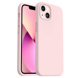 Shockproof Liquid Silicone Designed for iPhone 13 Case Gel Rubber Full Body Protection Anti-Shock Cover Case Drop Protection 6.1inch-Chalk pink