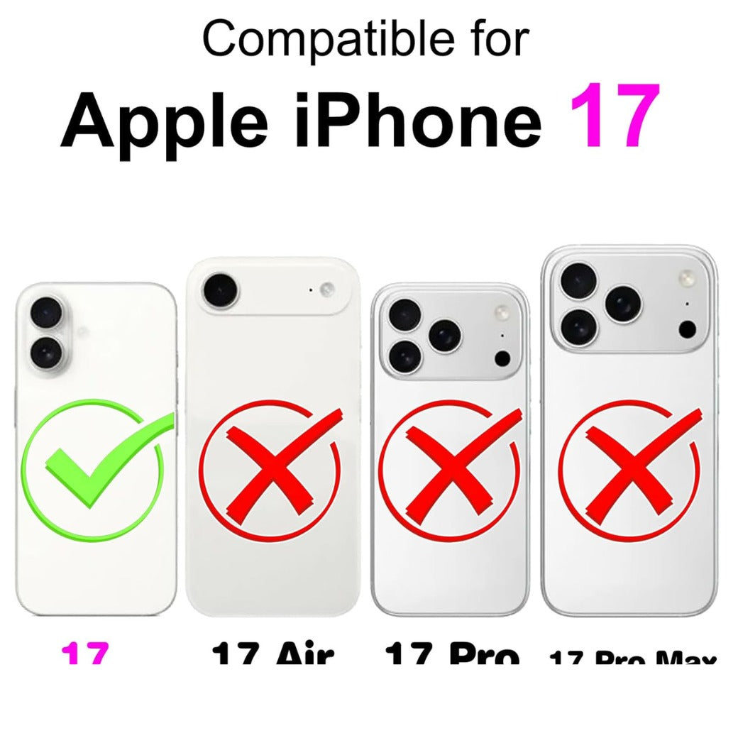 Phone Case for iPhone 17, Leather Flip Cover Shockproof Protective Case with Card Slots Magnetic Closure Wallet Case Schmetterlingsflügel