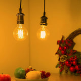 Vintage Edison Light Bulbs, Dimmable Screw Edison Bulbs Incandescent Light Bulb Globe Bulbs Retro Filament Lamp Warm Light 40w G80 E27 220V-4Pac