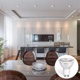 GU10 LED Spot Light Bulbs Warm White 5W, 3000K, 365lm, No Flickering, Energy Saving Light Bulbs, Equivalent 40-50W GU10 Halogen Spotlight Bulbs, Non-Dimmable, 10 Pack