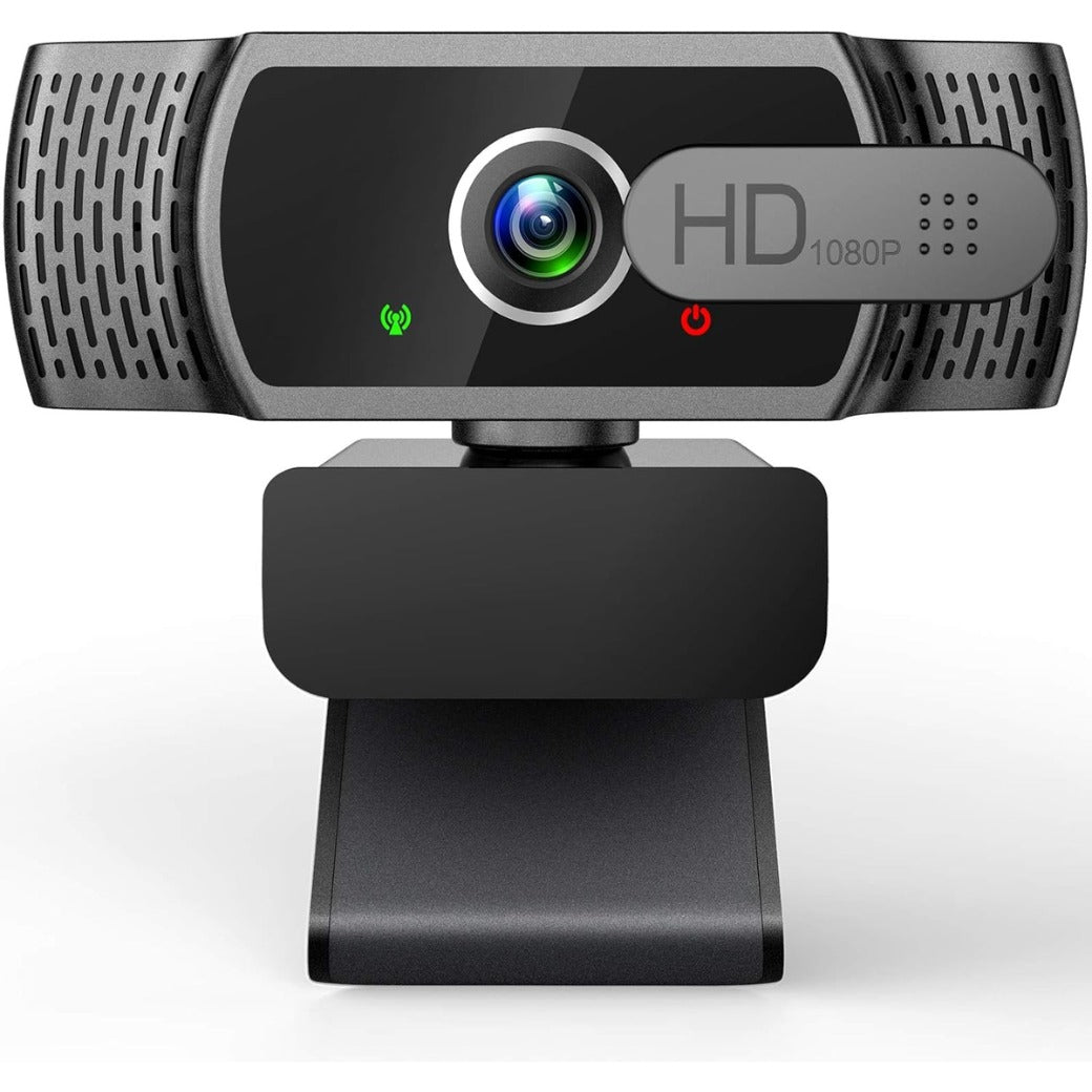 Webcam for PC with Microphone - 1080P FHD Webcam with Privacy Cover, Plug and Play USB Web Camera for Desktop & Laptop Conference, Meeting, Zoom, Skype, Facetime, Windows, Linux, and macOS