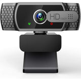 Webcam for PC with Microphone - 1080P FHD Webcam with Privacy Cover, Plug and Play USB Web Camera for Desktop & Laptop Conference, Meeting, Zoom, Skype, Facetime, Windows, Linux, and macOS