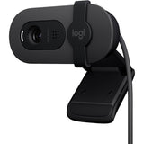 Logitech Brio 100 Full HD Webcam for Meetings and Streaming, Auto-Light Balance, Built-In Mic, Privacy Shutter, USB-A, for Microsoft Teams, Google Meet, Zoom and More - Graphite
