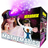 Heromask VR Headset + Maths Games (Boys&Girls 5-12) — Fun Gift to Practice Addition, Times Tables & More with Virtual Reality — Surprise kids with this Educational Toy