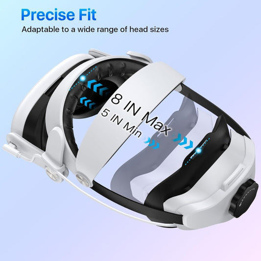 Head Strap Compatible with Quest3S/Quest3, Built in 15000mAh Battery for Extended 2-4 Hrs Playtime, Fast Charging&Easy Clean, Adjustable Elite Strap Enhanced Support&Balance in VR