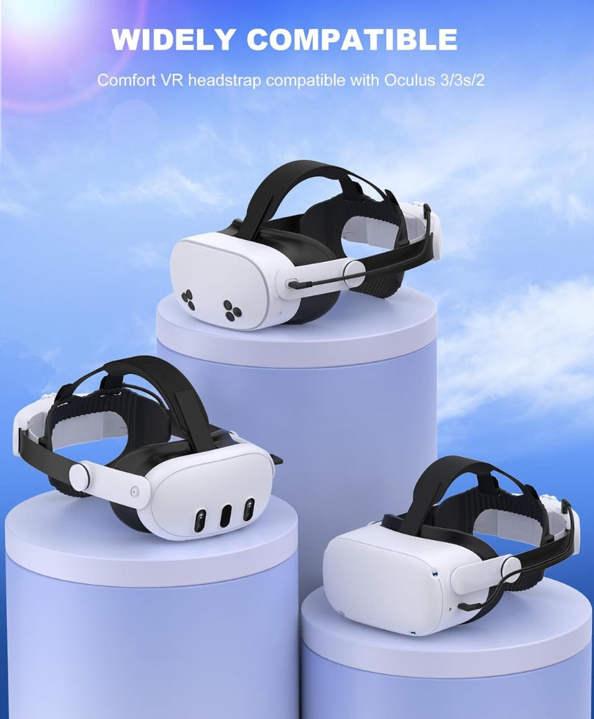 Head Strap with 10000mAh Battery Pack for Meta Quest 3S/Quest 2/3,Adjustable Elite Strap Replacement Intended for Quest Head Strap