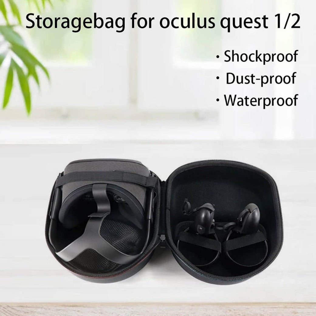 Storage Bag VR Glasses Carry Case Travel Case Headset Accessories Pouch Protective Storage Box For Oculus Quest2 (Grey)