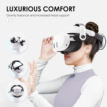 BOBOVR M3 Pro Head Strap Compatible With Meta Quest 3S,Magnetic Power Bank 5200mAh Battery Pack Head Strap Replacement Halo Strap Compatible With Oculus Quest 3 VR Accessories