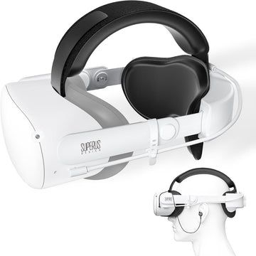 SUPERUS Elite Strap Replacement for Meta/Oculus Quest 2 - Enhanced Comfort, Reduce Head Pressure - Adjustable Hinge