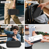 CoBak Large Capacity Carrying Case for Nintendo Switch 2 (2025) - 3 in 1 Accessories Bundle with 2 Screen Protectors, Thumb Grip Caps, 24 Game Cards/microSD | Gift Box Edition (Black)