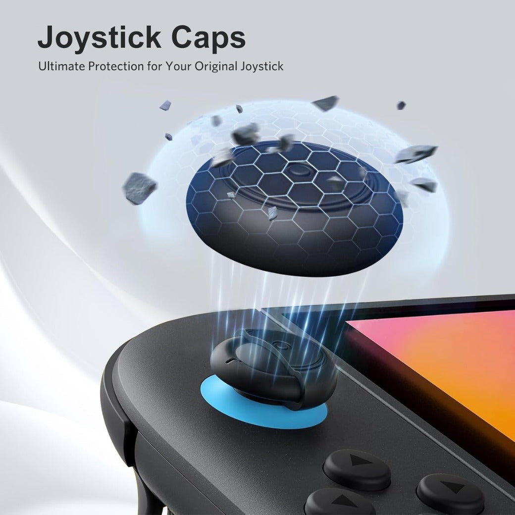 CoBak Large Capacity Carrying Case for Nintendo Switch 2 (2025) - 3 in 1 Accessories Bundle with 2 Screen Protectors, Thumb Grip Caps, 24 Game Cards/microSD | Gift Box Edition (Black)