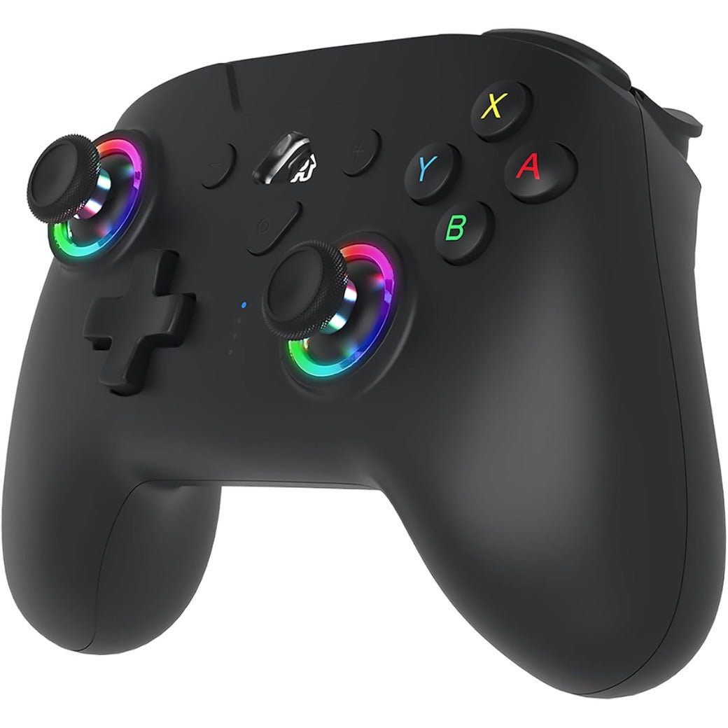 Wireless Controller for Switch and Switch 2 – Gamepad Bluetooth Controller with LED, Vibrations and 6 axis gyro - Black