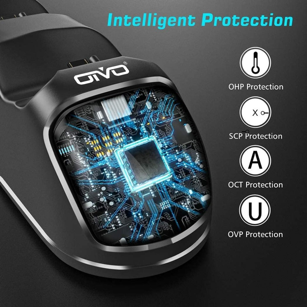 OIVO PS4 Controller Charger - Dualshock 4 Controller Charging Station with Upgraded 1.8-Hours Charging Chip