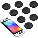 4 Pairs Replacement Button Caps for Switch Joycon,Silicone Joystick Thumb Stick Caps for Nintendo - Switch Thumb Grips - Controller Black Grip Covers - Easy Installation, Enhanced Gaming Experience