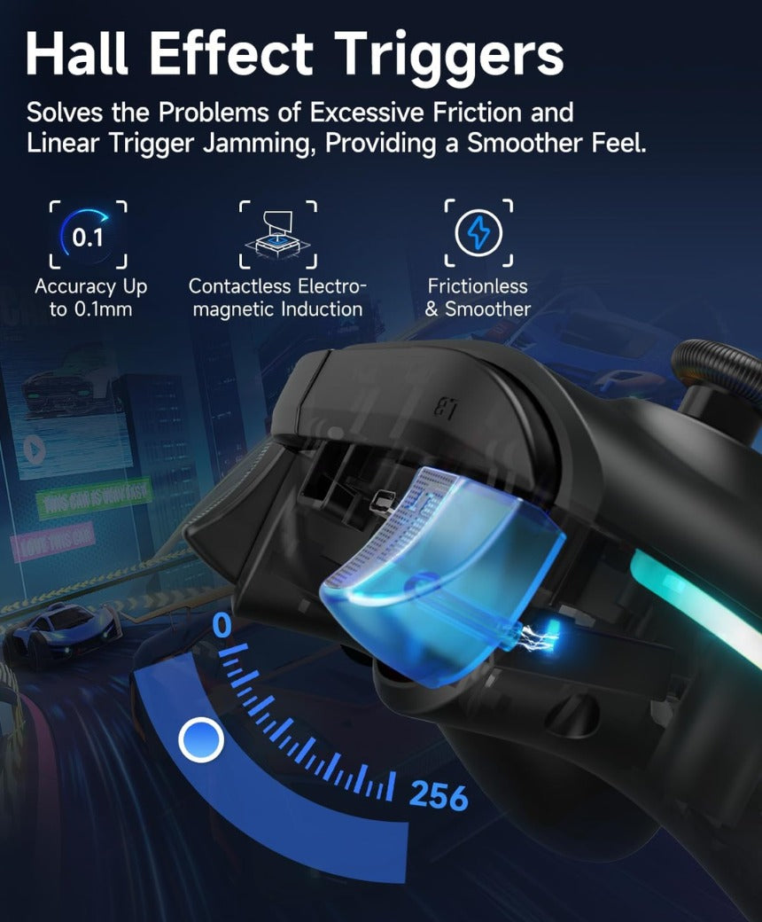 EasySMX X15 Wireless PC Controller with Hall Triggers, Hall Joysticks, Enhanced Bluetooth Game Controller,No Drift No Deadzone effect, Compatible with Windows PC