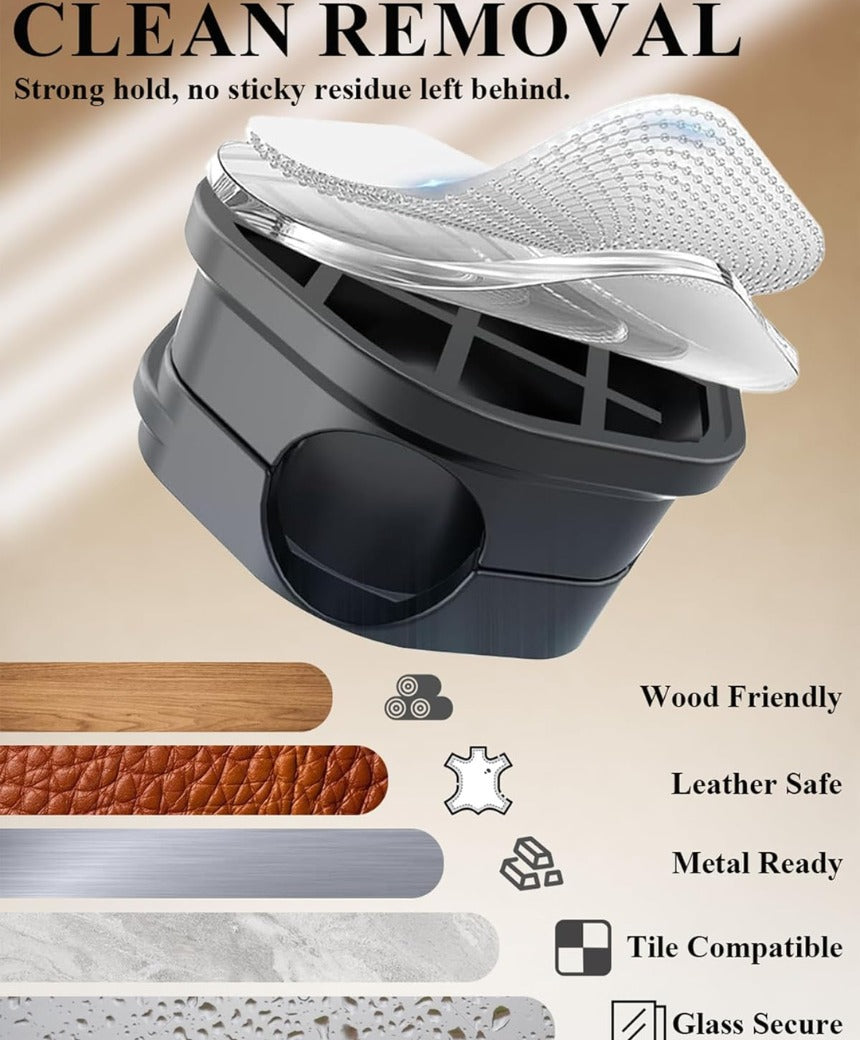 Magnetic Cable Clips (12 Pack) - Self Adhesive Cable Organisers for Desk, Home, Office & Car - Cable Tidy for Charging Cables, USB Cords, Mouse & Keyboard Wires(12, Black)