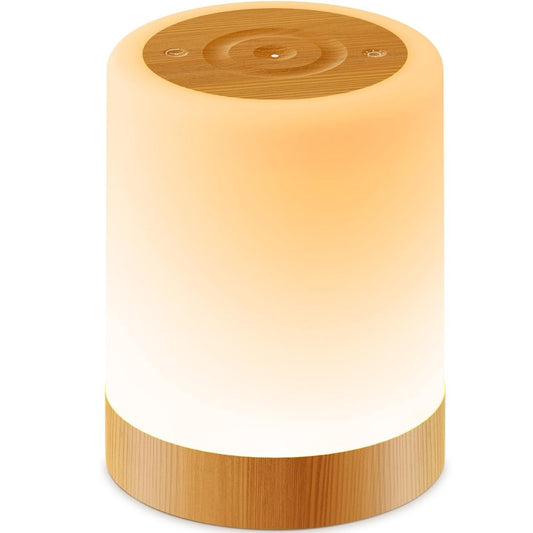 Auxmir Night Light, 3000mAh Rechargeable Baby Table Lamp, Smart Dimmable Touch Control LED Bedside Lamp with RGB Color Changing & 5 Modes, Portable Night Light for Kids, Bedroom, Living Room, Camping [Energy Class F]