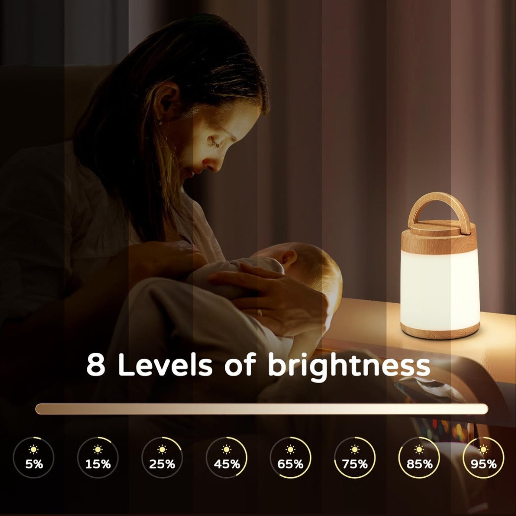 One Fire Baby Night Light Kids,8 Brightness Dimmable Touch Lamp,10 Color Memory Rechargeable Lamp,Remote+Touch Control Kids Night Light,3 Timer LED Warm Small Lamp