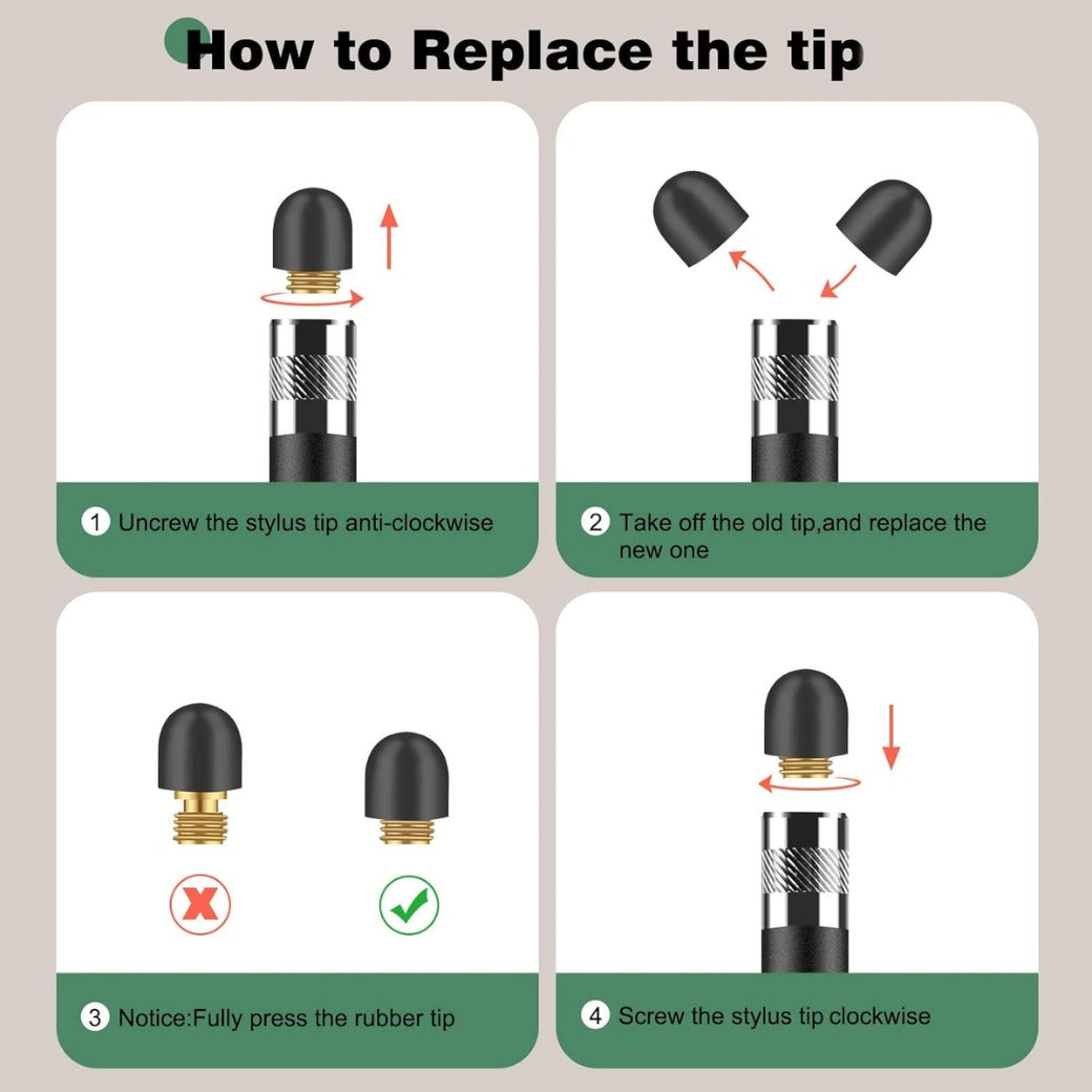 MEKO Stylus Pens for Touch Screens, Universal Tablet Pen Capacitive 2 in 1 Stylus for iPhone/iPad/pro/Mini/Air/Samsung/Tablet (Black + Rose Gold)