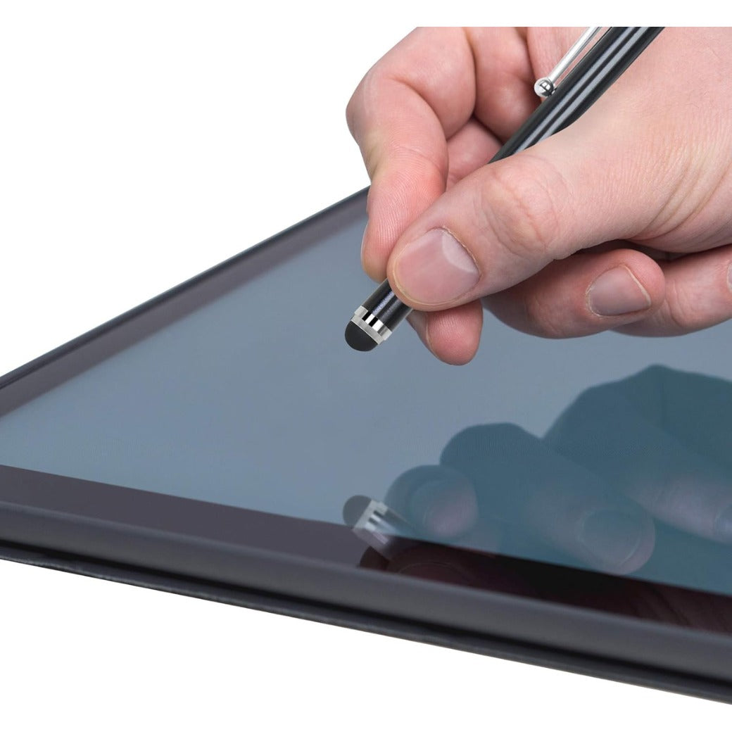 2PC Black Smart Phone Pen Stylus, Silicone Tip Pens for Touch Screen Devices, Compatible with Tablets, Mobile Phones, Laptops, iPad, iPhone, Samsung Galaxy Note/Tablet, Android - By TRIXES