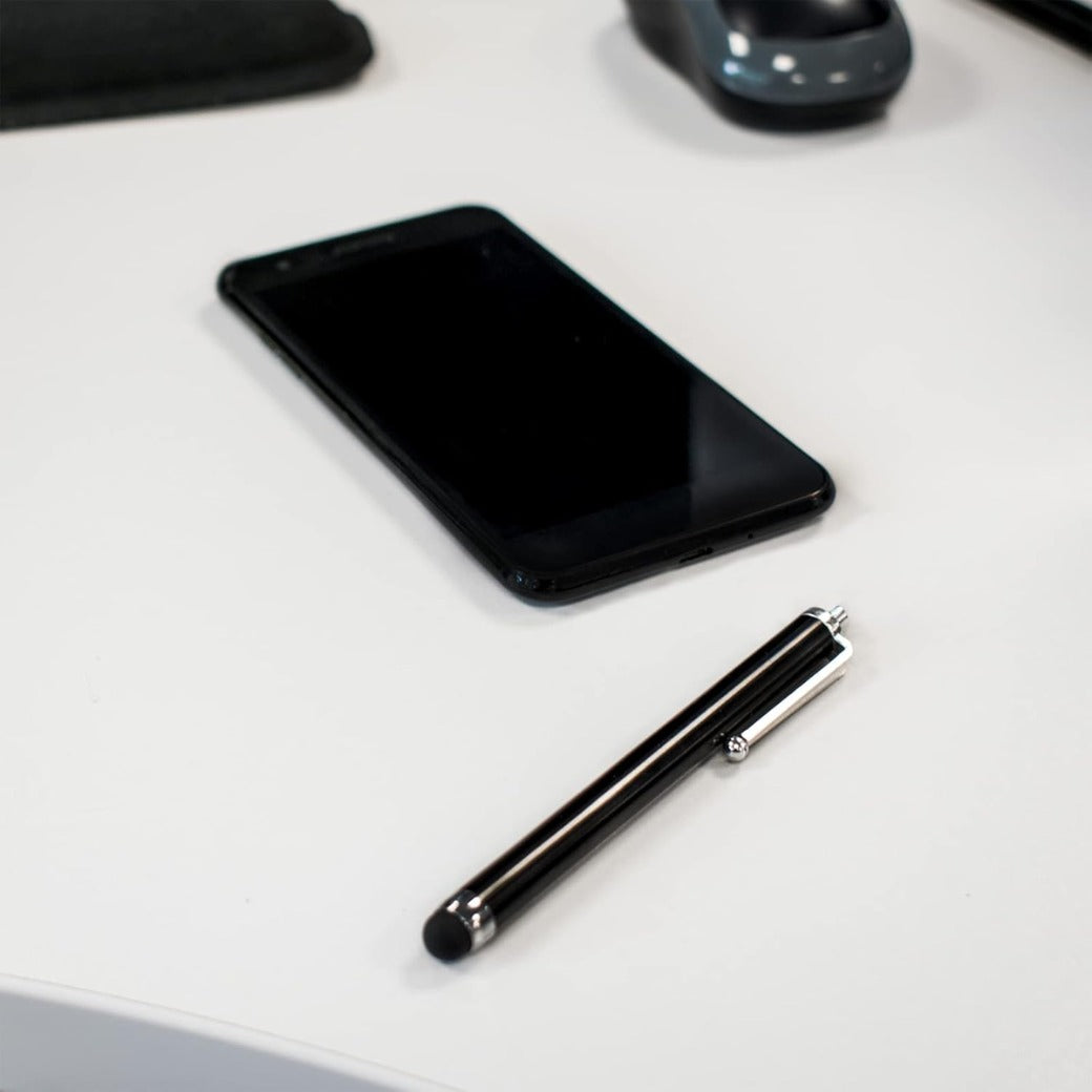 2PC Black Smart Phone Pen Stylus, Silicone Tip Pens for Touch Screen Devices, Compatible with Tablets, Mobile Phones, Laptops, iPad, iPhone, Samsung Galaxy Note/Tablet, Android - By TRIXES