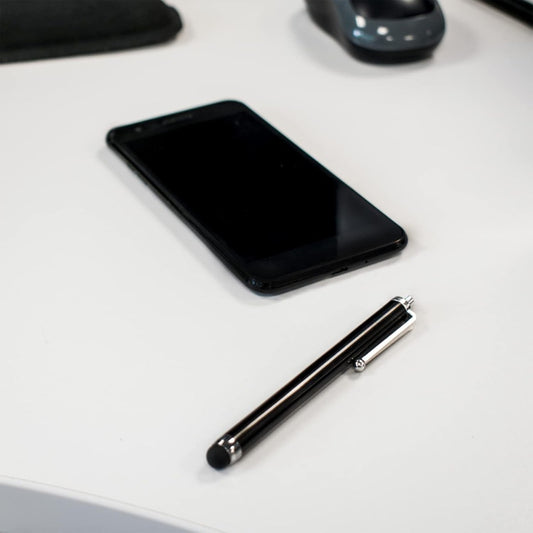 2PC Black Smart Phone Pen Stylus, Silicone Tip Pens for Touch Screen Devices, Compatible with Tablets, Mobile Phones, Laptops, iPad, iPhone, Samsung Galaxy Note/Tablet, Android - By TRIXES