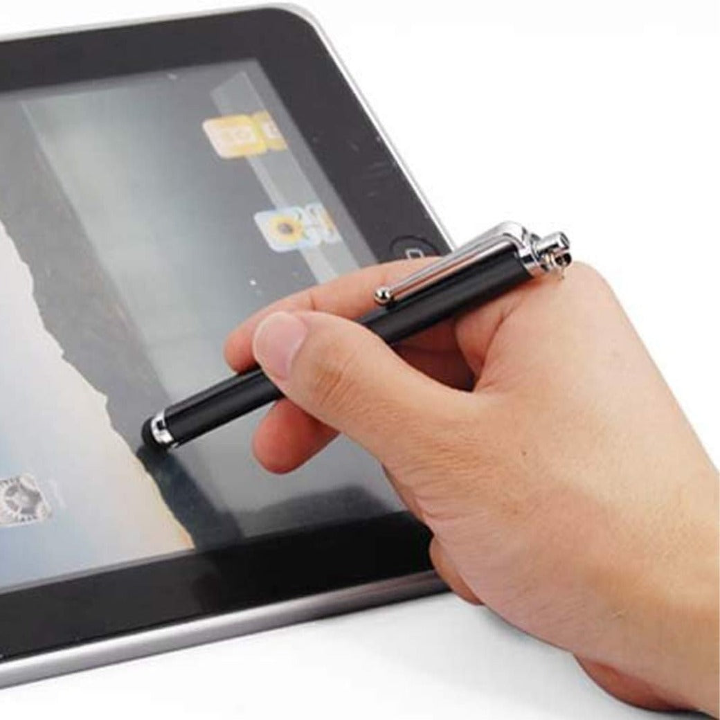 2PC Black Smart Phone Pen Stylus, Silicone Tip Pens for Touch Screen Devices, Compatible with Tablets, Mobile Phones, Laptops, iPad, iPhone, Samsung Galaxy Note/Tablet, Android - By TRIXES