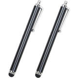 2PC Black Smart Phone Pen Stylus, Silicone Tip Pens for Touch Screen Devices, Compatible with Tablets, Mobile Phones, Laptops, iPad, iPhone, Samsung Galaxy Note/Tablet, Android - By TRIXES