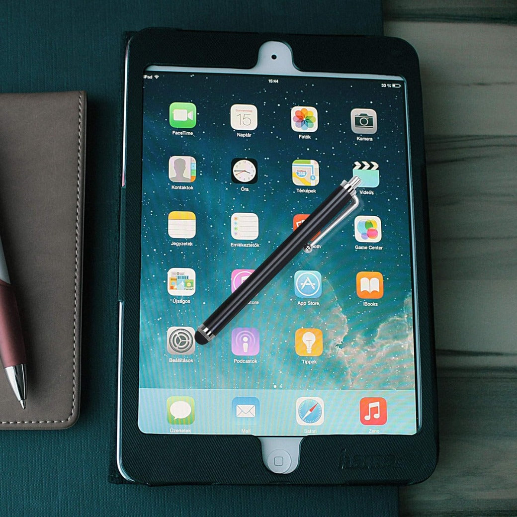 2PC Black Smart Phone Pen Stylus, Silicone Tip Pens for Touch Screen Devices, Compatible with Tablets, Mobile Phones, Laptops, iPad, iPhone, Samsung Galaxy Note/Tablet, Android - By TRIXES