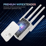 2026 Newest WiFi Extender, WiFi Booster, WiFi Repeater, Covers Up to 3000 Sq.ft and 45 Devices, Internet Booster - with Ethernet Port, Quick Setup, Home Wireless Signal Booster (Black2025, S)