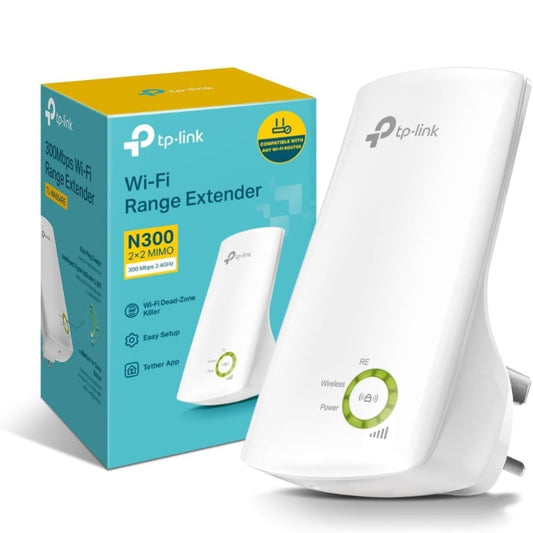 TP-Link TL-WA854RE N300Mbps WiFi Extender Booster, Internet Booster, Access Point,WiFi Repeater, WiFi Extender,App Control, WiFi Booster Range Extender, Smart Signal Indicator Light,UK Plug