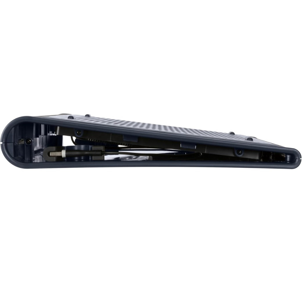 Targus Dual Cooling Fan Laptop Chill Mat, Adjustable Cooling Pad for 17-Inch Notebook, USB-A/Mini USB, Black/Grey (AWE55GL)