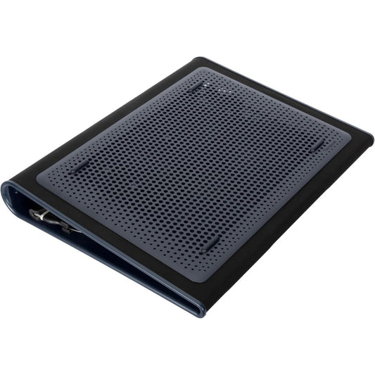 Targus Dual Cooling Fan Laptop Chill Mat, Adjustable Cooling Pad for 17-Inch Notebook, USB-A/Mini USB, Black/Grey (AWE55GL)