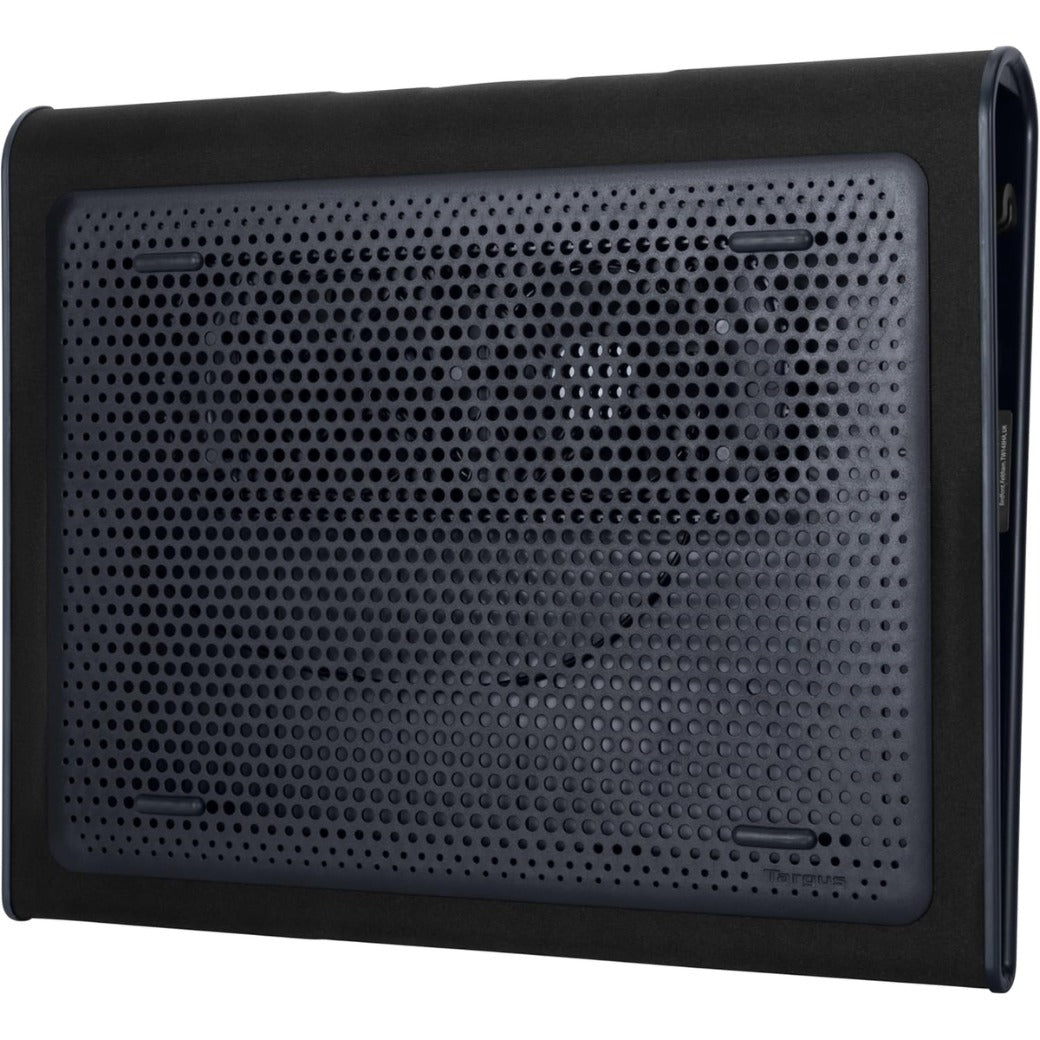 Targus Dual Cooling Fan Laptop Chill Mat, Adjustable Cooling Pad for 17-Inch Notebook, USB-A/Mini USB, Black/Grey (AWE55GL)